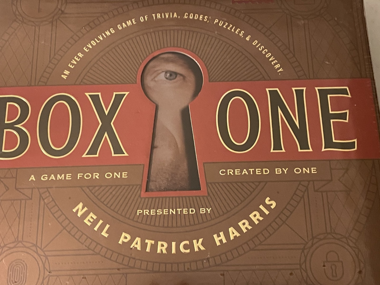 Box One Game For One -Presented By Neil Patrick Harris 14+ BRAND NEW / SEALED!