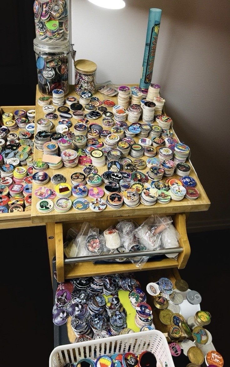 90 ’s POG Collection – Lot of 75 POGs w Two Slammers
