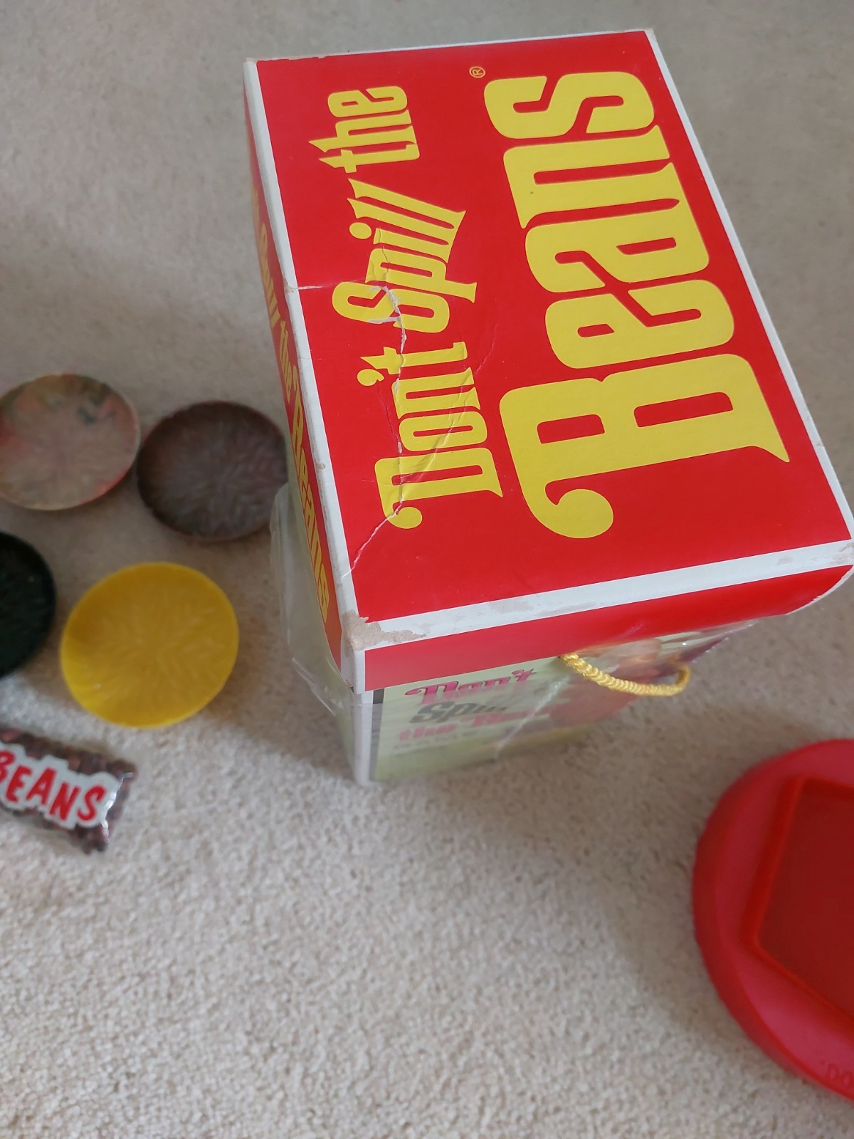 Vintage 1970 Don’t Spill the Beans Game #340 Schaper Complete Box with Lid