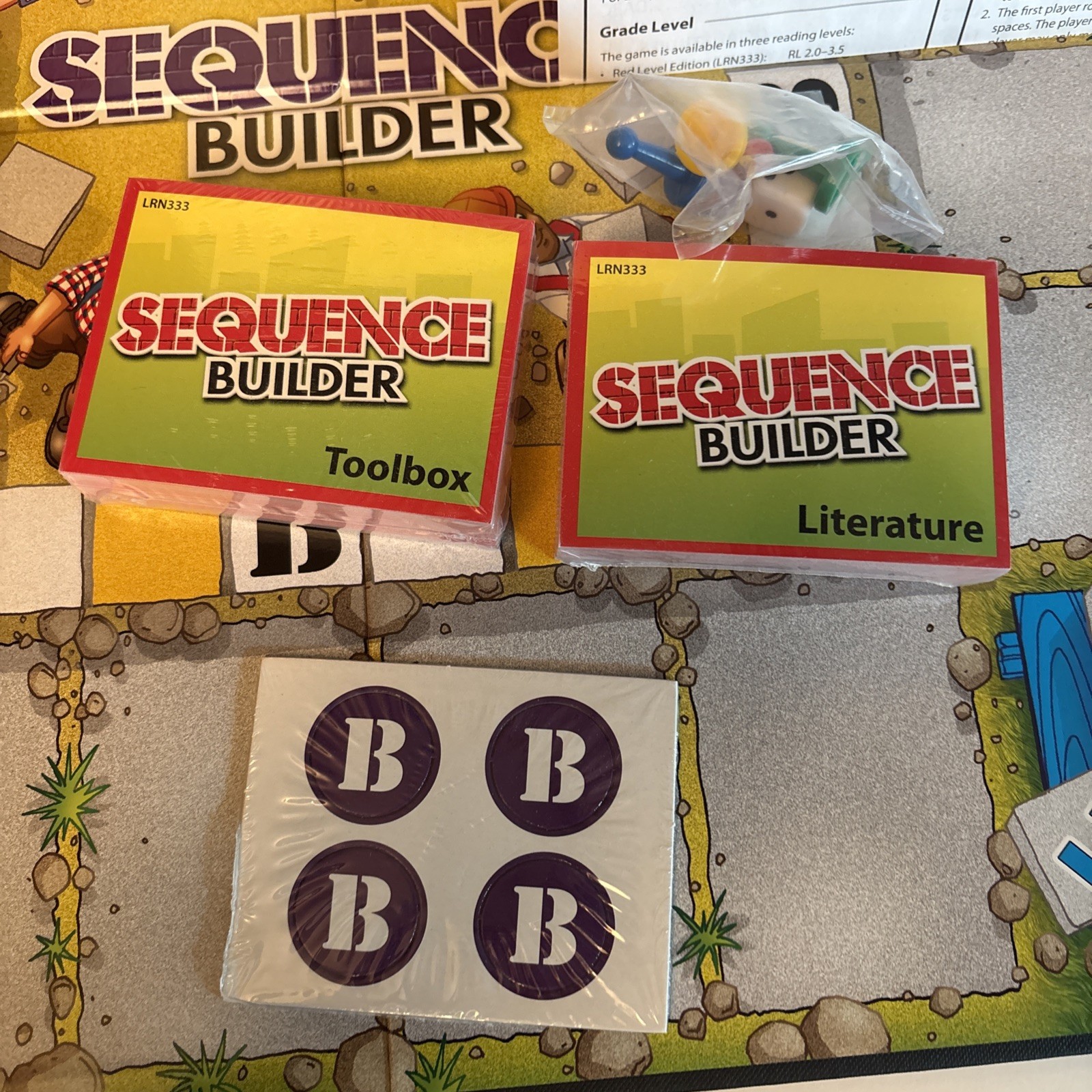 Learning Well Sequence Builder Reading Skill Board Game Ages 6+ RL 2.0-3.5 NEW