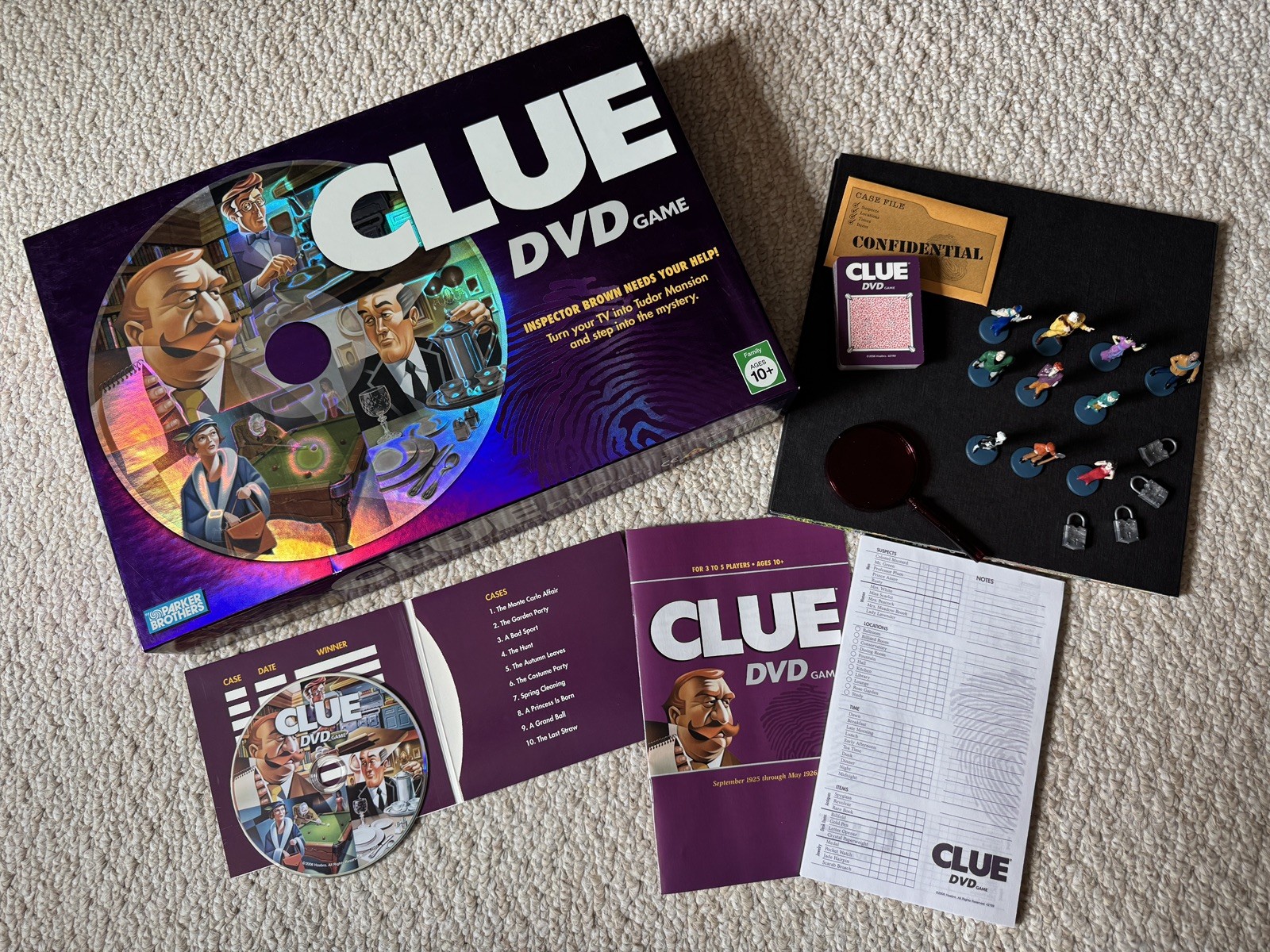 Clue DVD Game by Parker Brothers – 2006 Edition OPEN BOX – Complete!