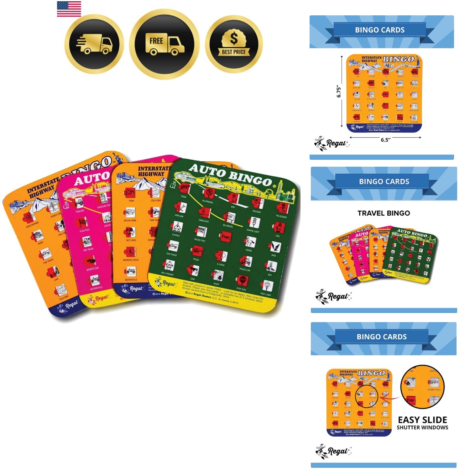 Finger-Tip Shutter Bingo Cards with Sliding Windows – Interstate Bingo & Auto…