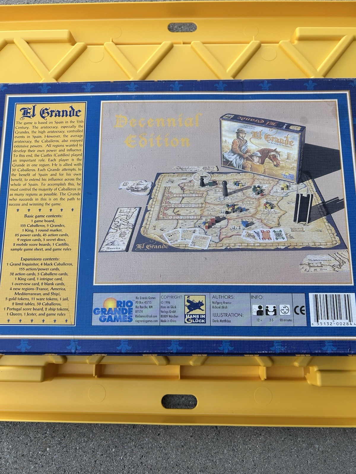Rio Grande Games El Grande Decennial Edition Board Game + Expansion 2-5