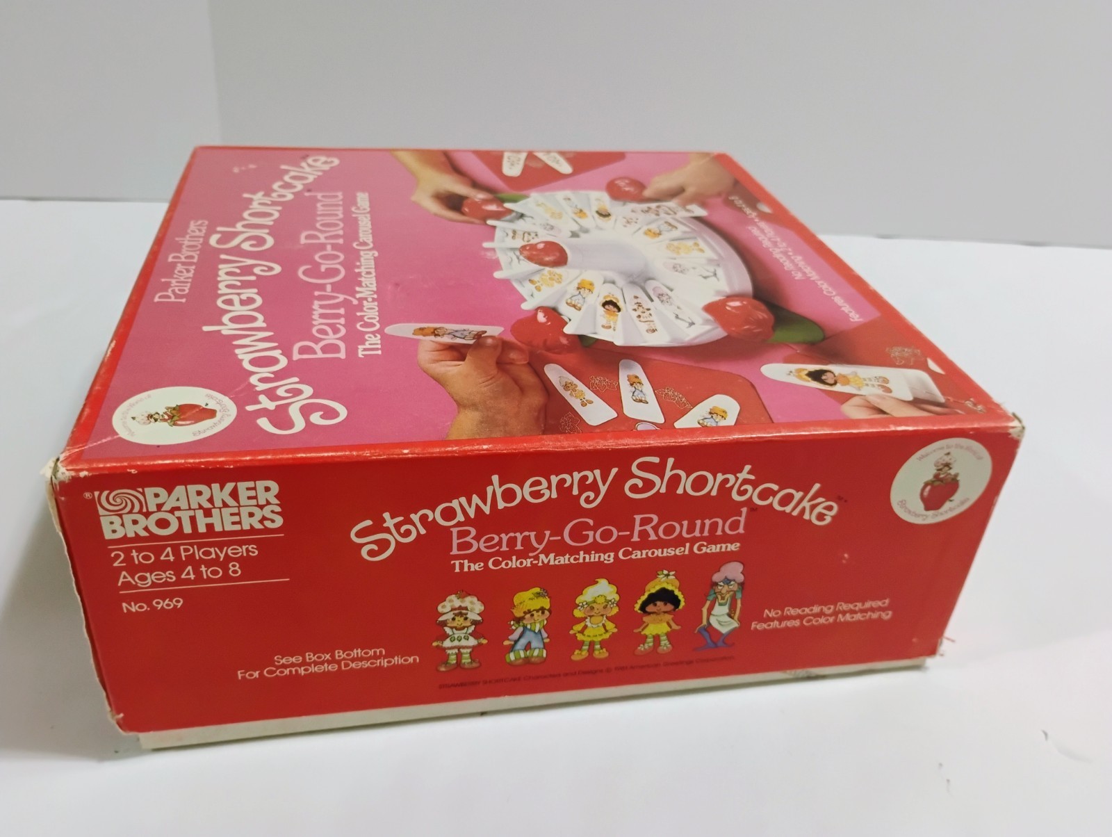 Vintage 1981 Strawberry Shortcake Berry-Go-Round Color Matching Carousel Game…