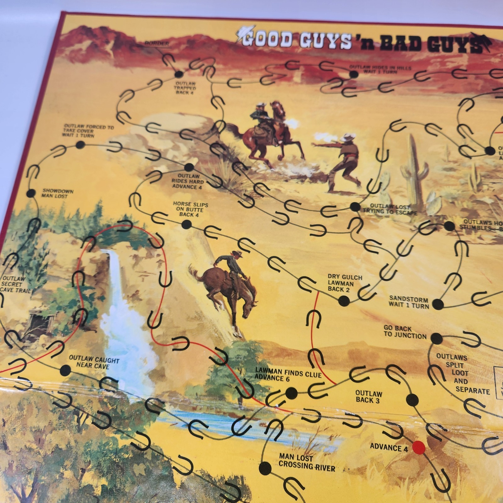 Cadaco Good Guys ’n Bad Guys A Game of the Old West Board Game 1973 #370 Vtg