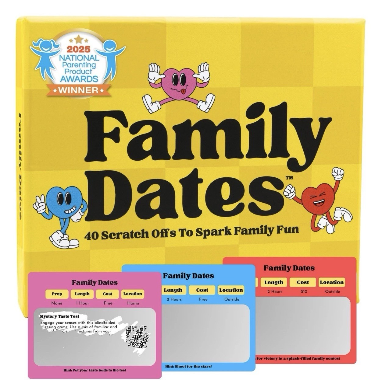 Happy Duo Family Dates Scratch Off Game 40 Cards Mystery Activities Award Winner