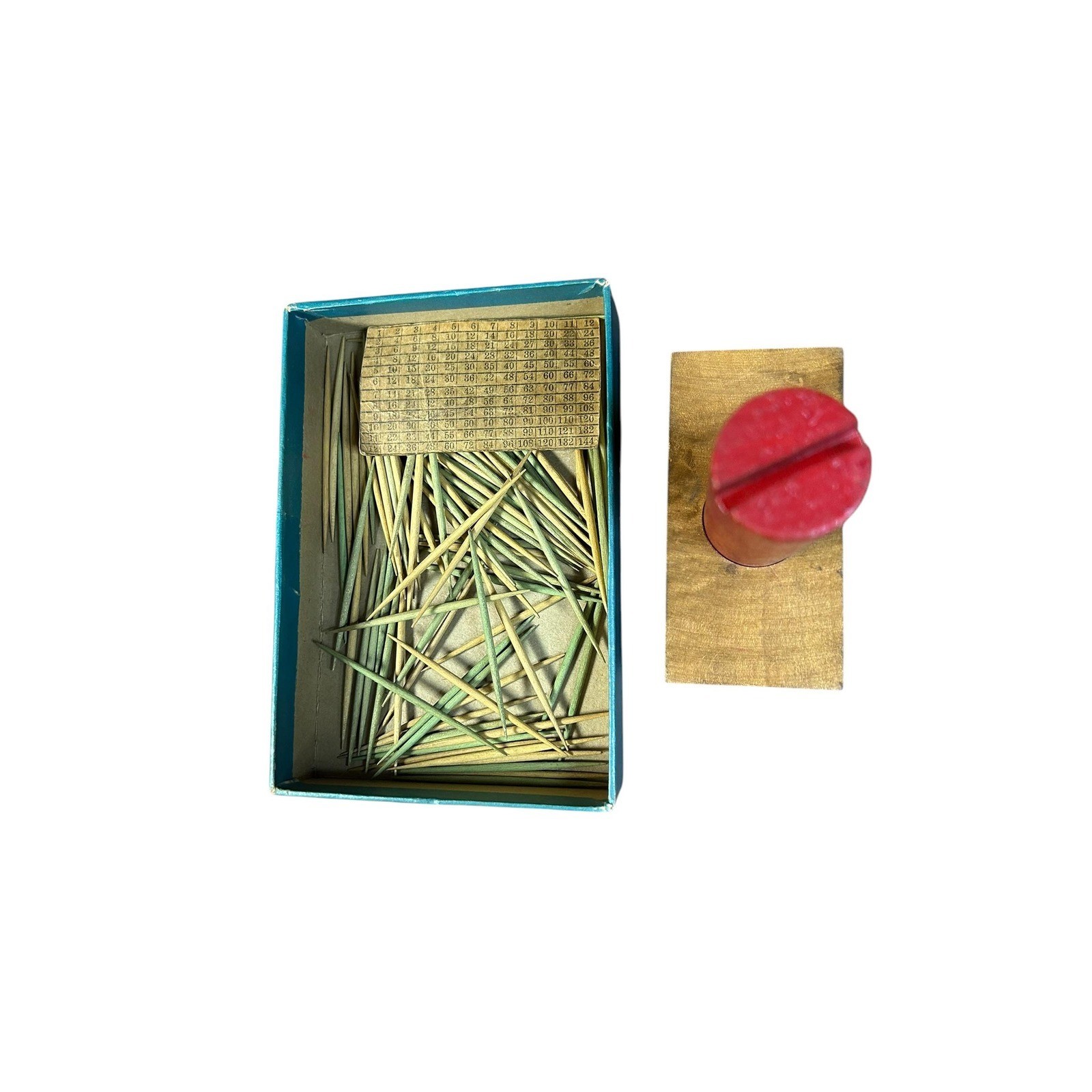 Vintage Stick Stack Game Robert W. Kellogg Co. Mid-Century Dexterity Toy