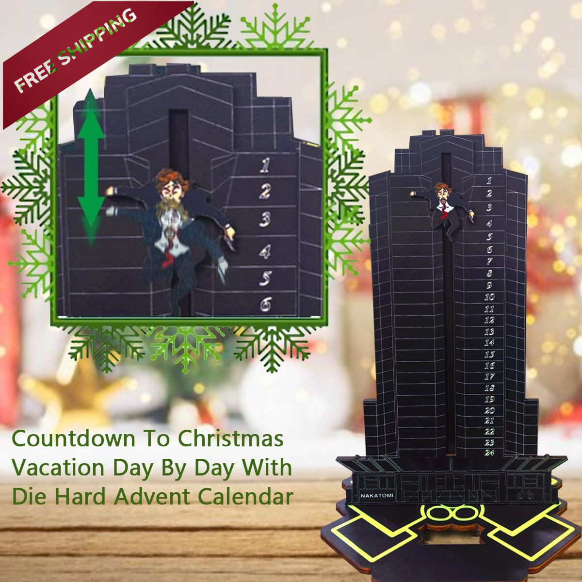 Die Hard Advent Calendar,2026Christmas Black Calendar