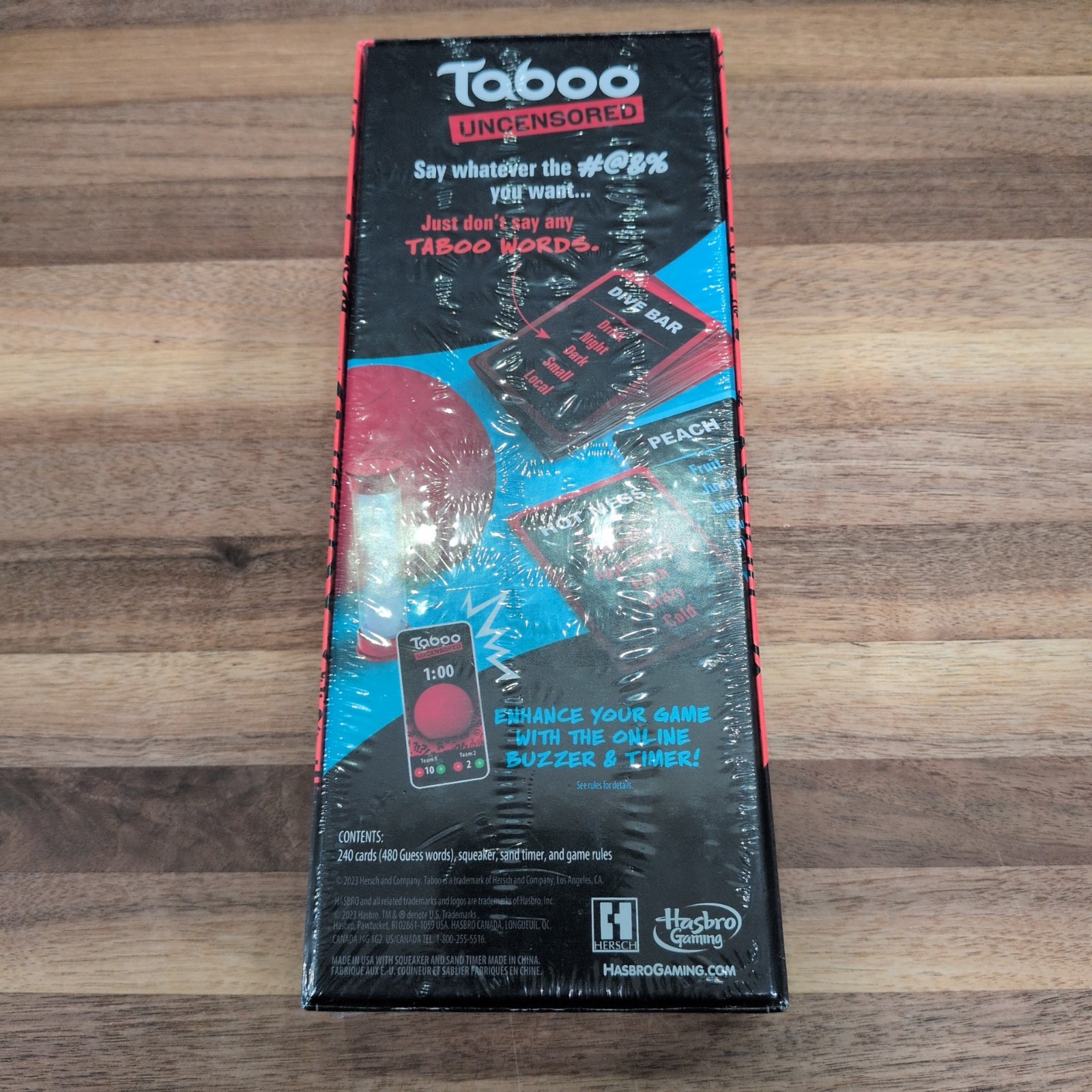Hasbro Gaming Taboo Uncensored Board Game Ages 17+ New Sealed