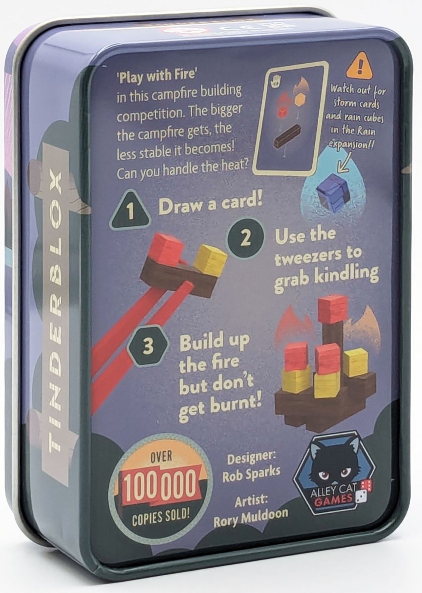 Tinderblox Storm Edition Dexterity Game Waterproof Campfire Family Game 2-6
