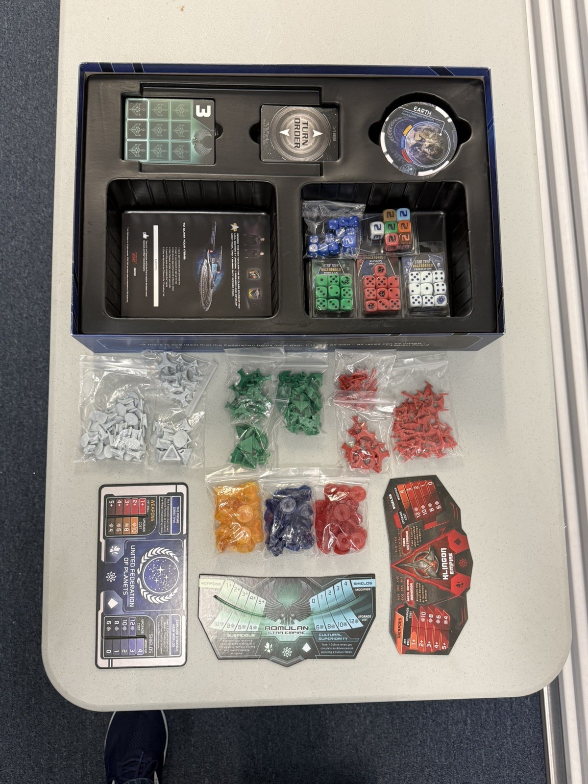 Star Trek Ascendency COMPLETE open NEVER PLAYED but UNPUNCHED Gale Force Nine