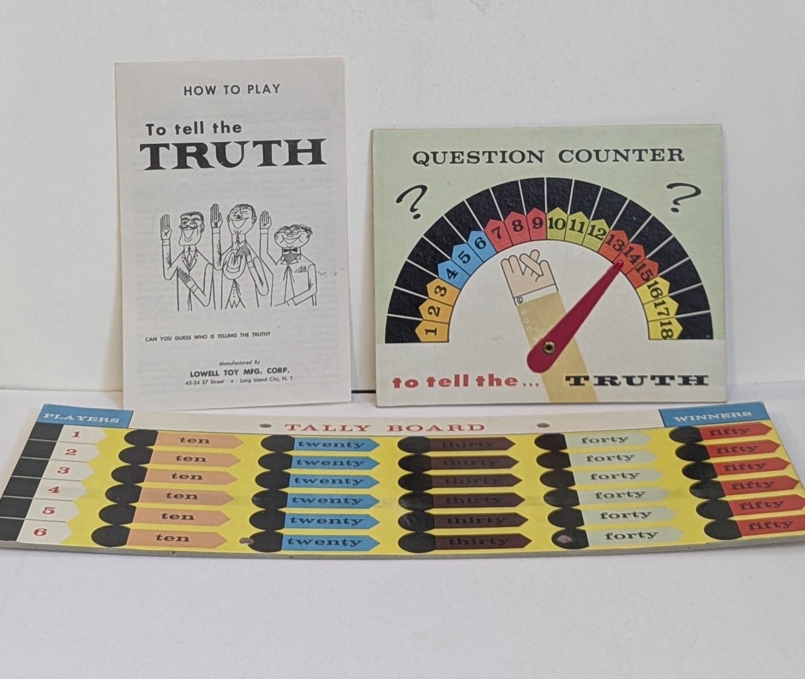 RARE vintage board game To Tell the Truth 1960’s Lowell Toy Mfg