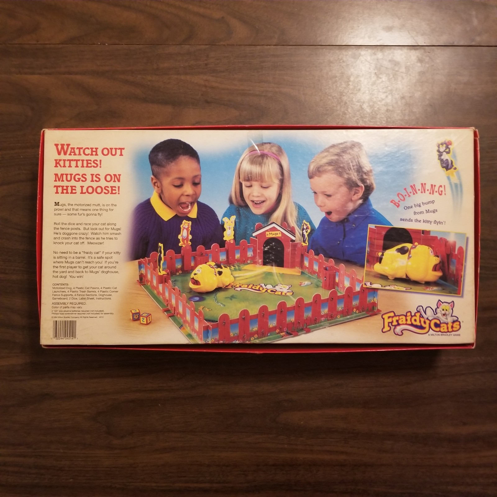 Fraidy Cats Board Game Complete Vintage 1994 Dog Works Cardboard Has Some Wear