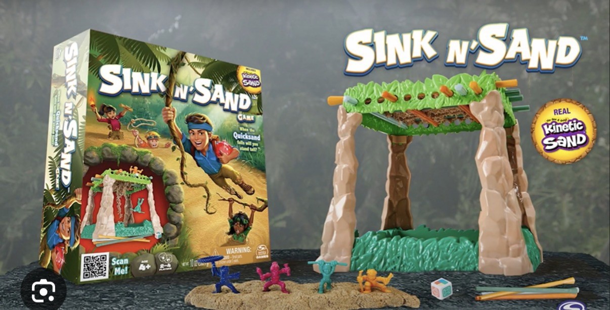 Sink N’ Sand Game with Kinetic Sand for kids or adults. Brand New in Box
