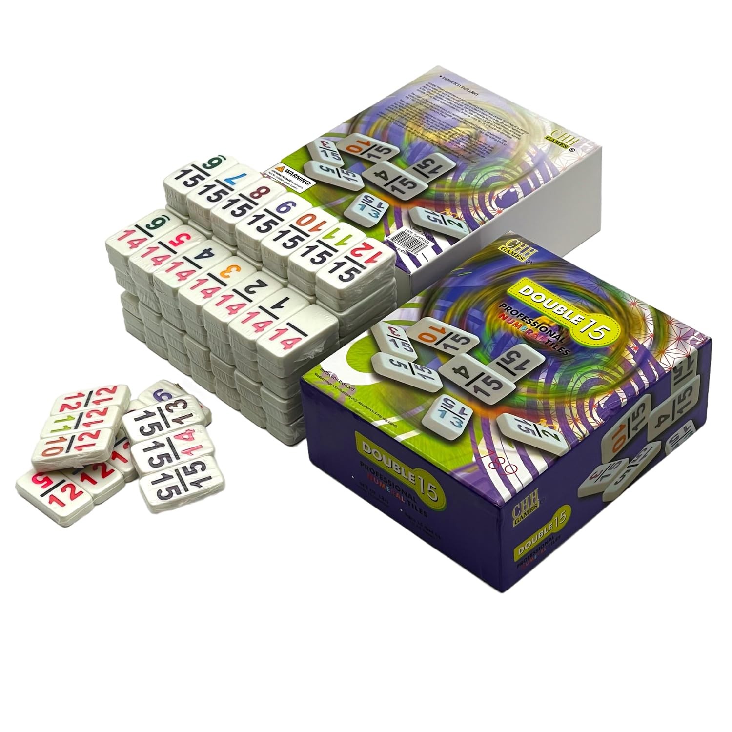Chh 15 Professional Double Domino Color 136 Pieces Domino Set For All Ages