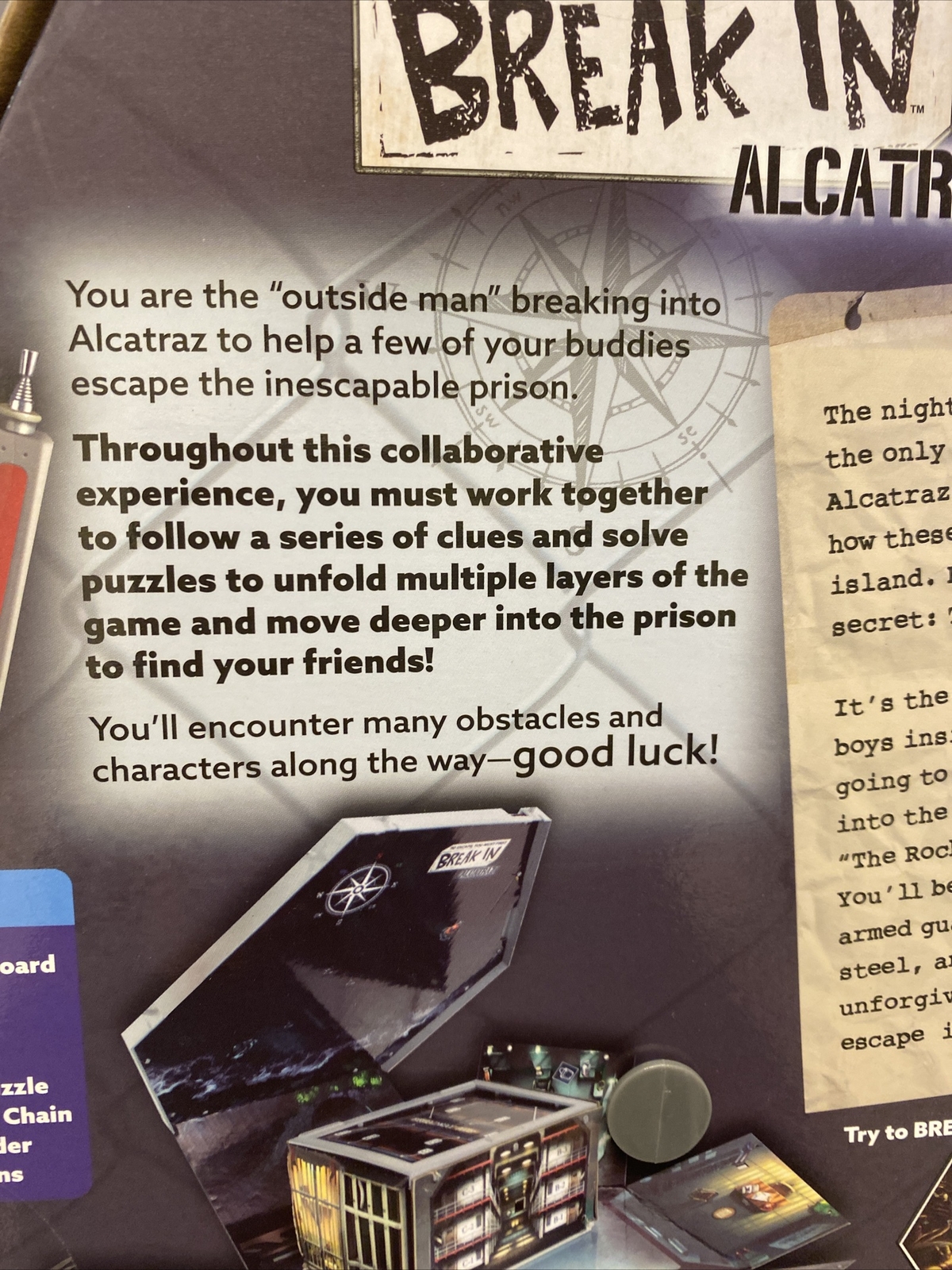 Break IN Alcatraz Board Game Sealed New
