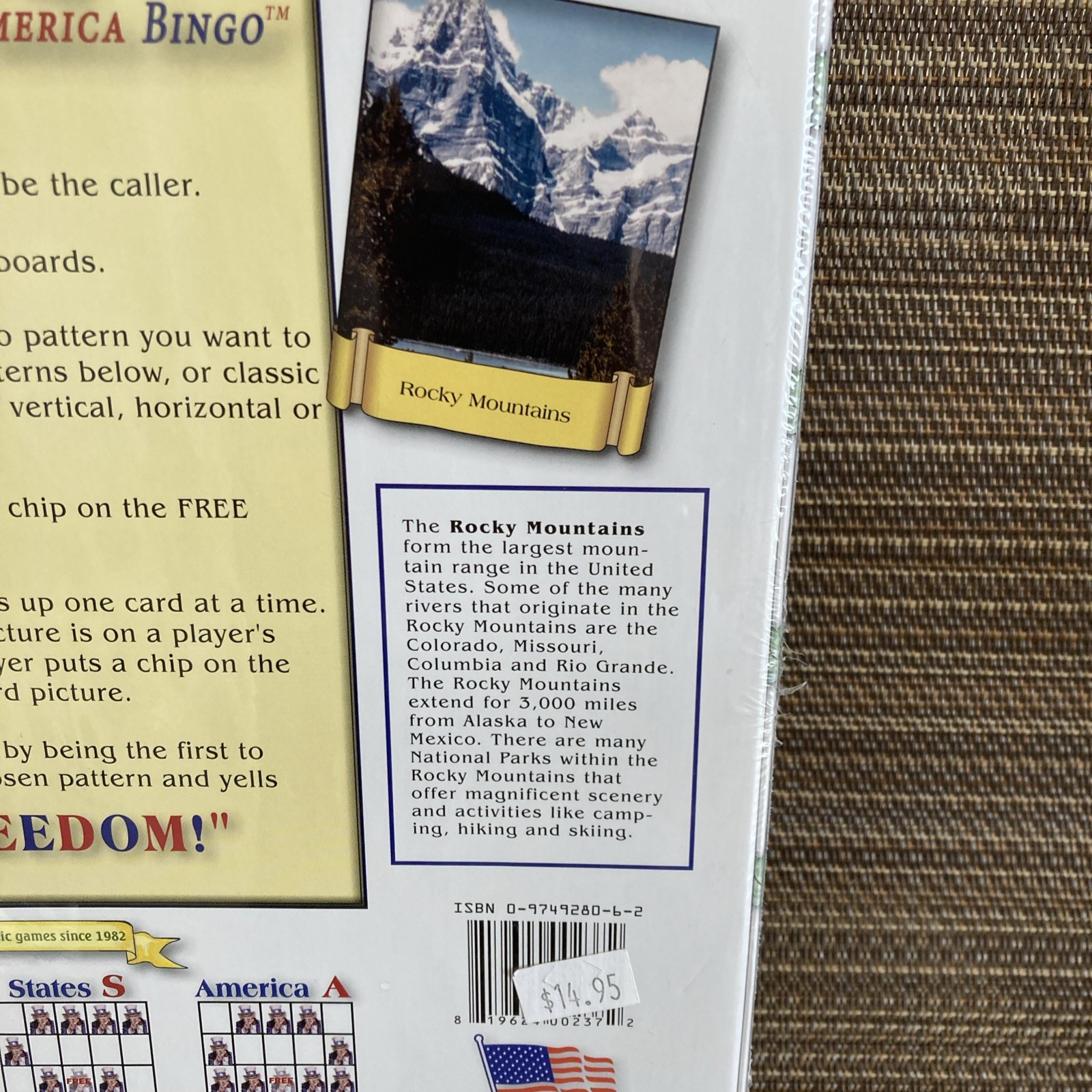 Lucy Hammett # 2377 United States of America Bingo New Sealed Game 2010 Made USA