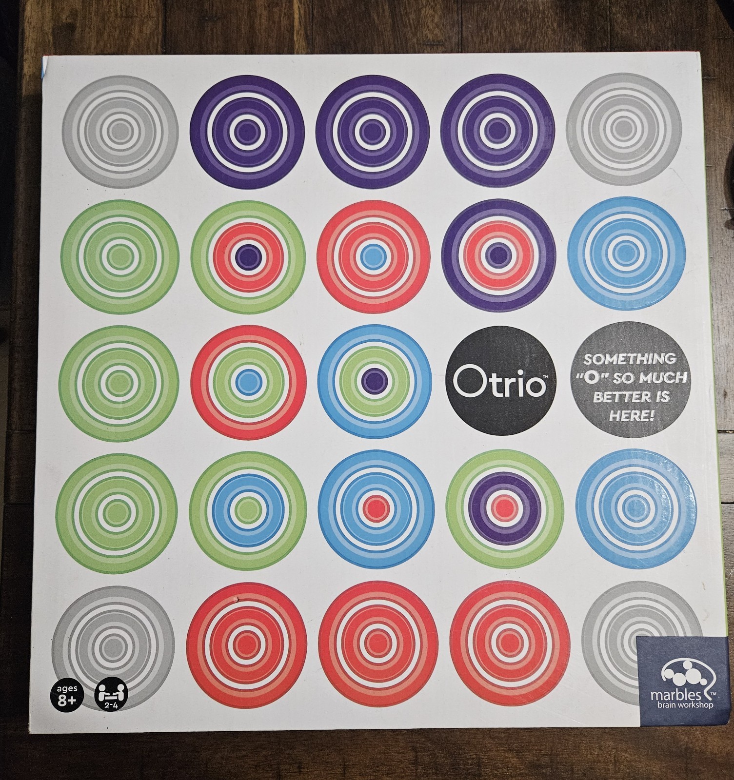 Otrio Deluxe Strategy Game By Marbles Brain Workshop Bamboo – *Missing 1 Piece*