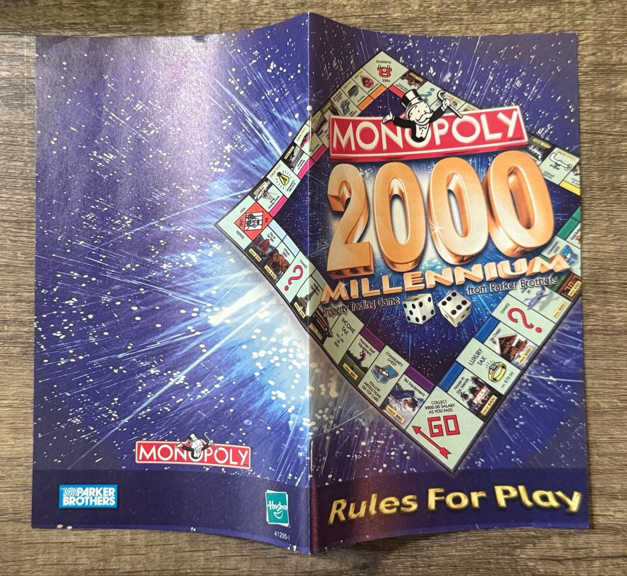 Monopoly 2000 Millennium Board Game Parker Brothers Hasbro Read LV