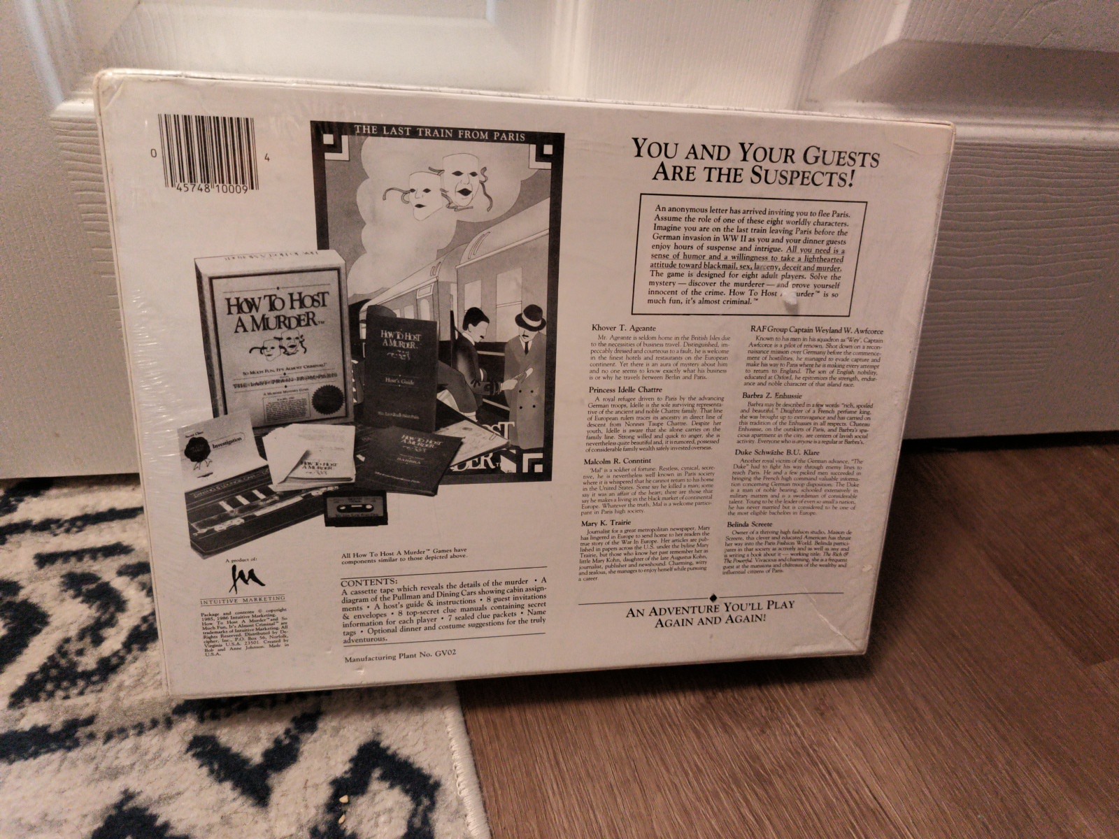 Vintage How To Host A Murder The Last Train From Paris Murder Mystery Vsealee