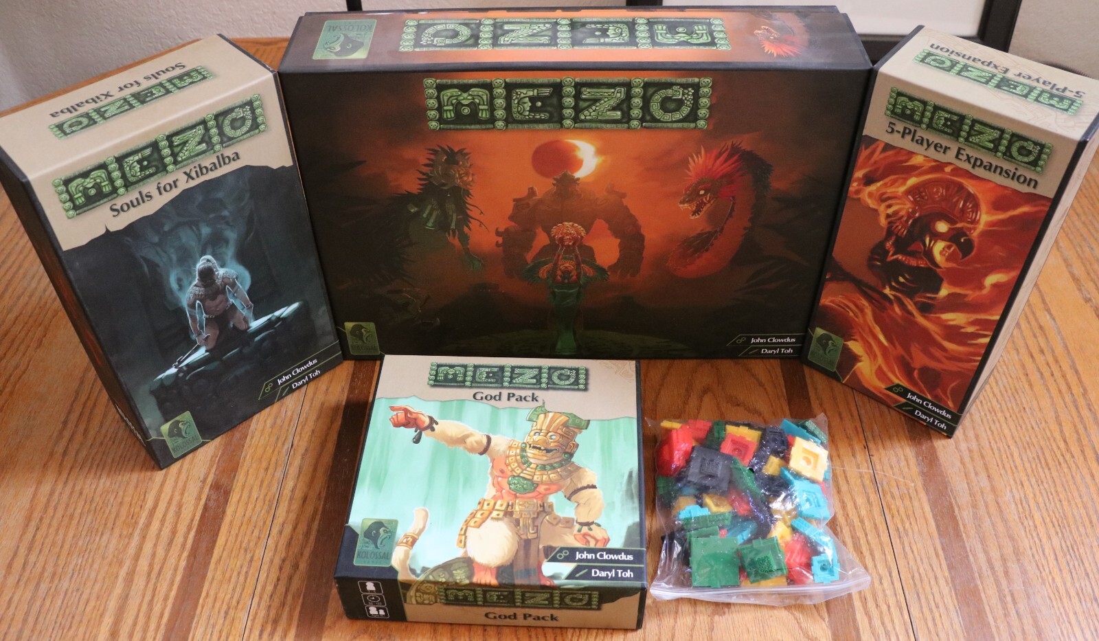 Mezo Board Game Kickstarter Edition w/ All Expansions and Add-Ons Devoted Pledge