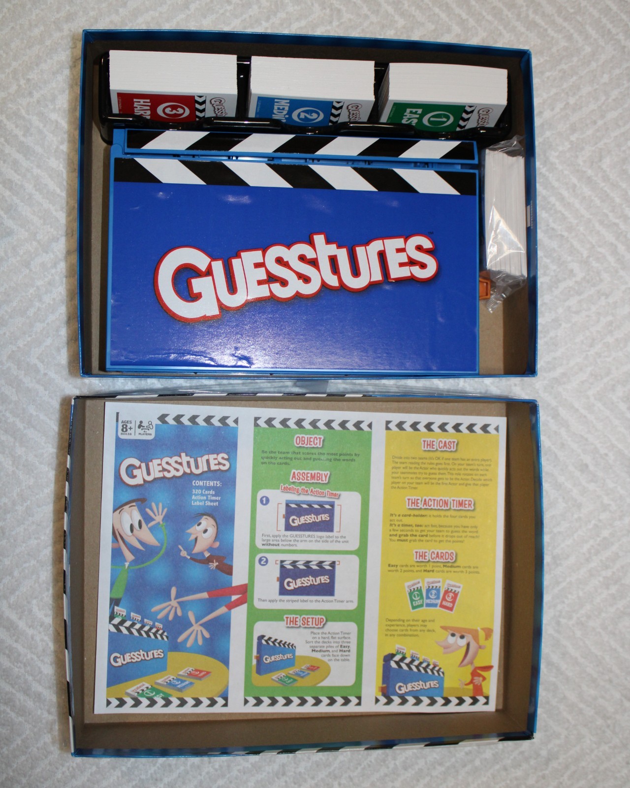 Hasbro Gaming Guesstures Game Charades Game for 4 or More Players Family Party