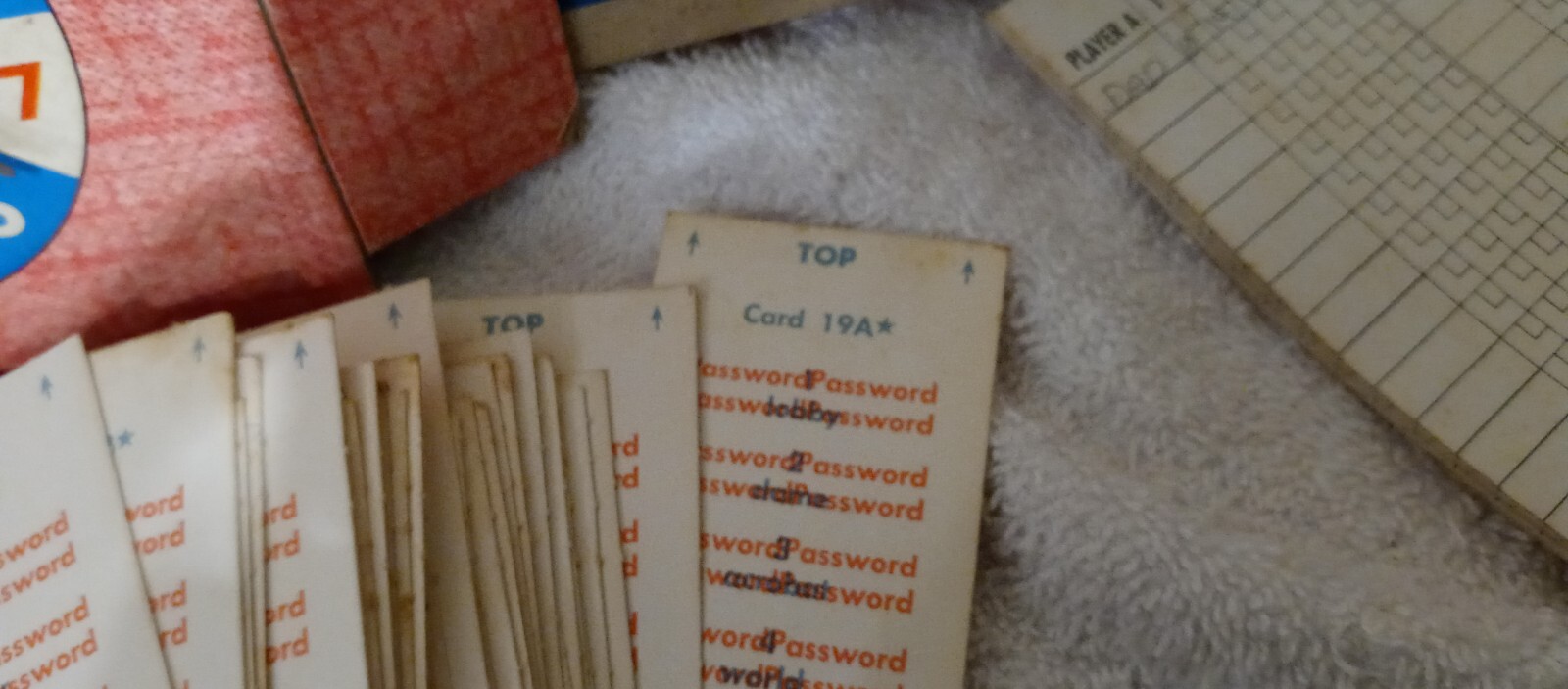 ORIGINAL/VINTAGE, 1963 PASSWORD Game By Milton Bradley Co – Volume Three, #4260
