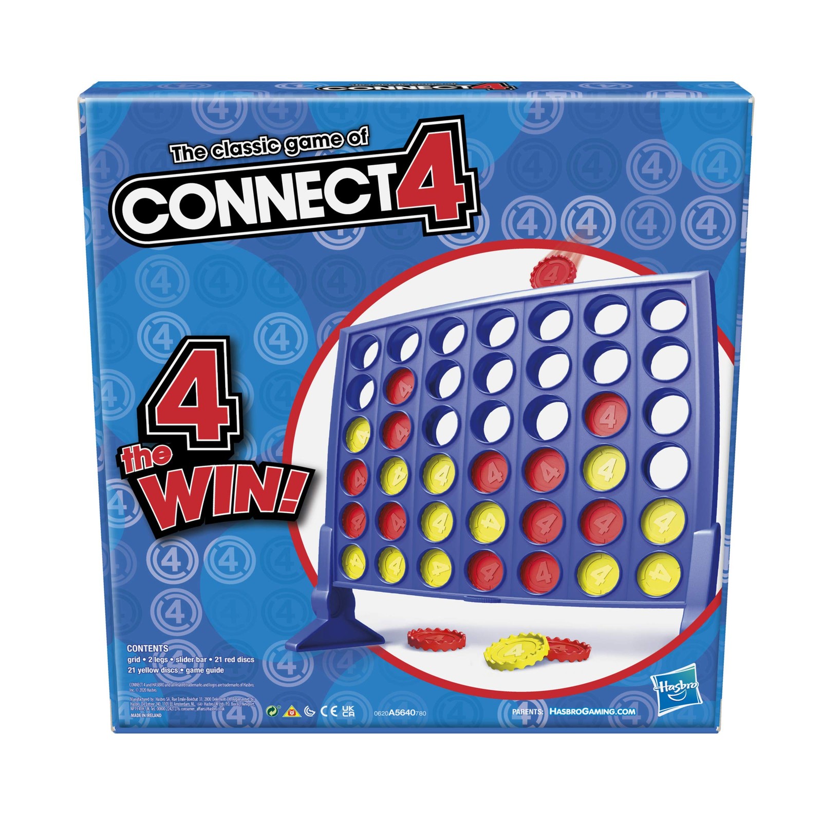 Hasbro Gaming Connect 4 Classic Grid4 In A Row Gamestrategy Board Games For