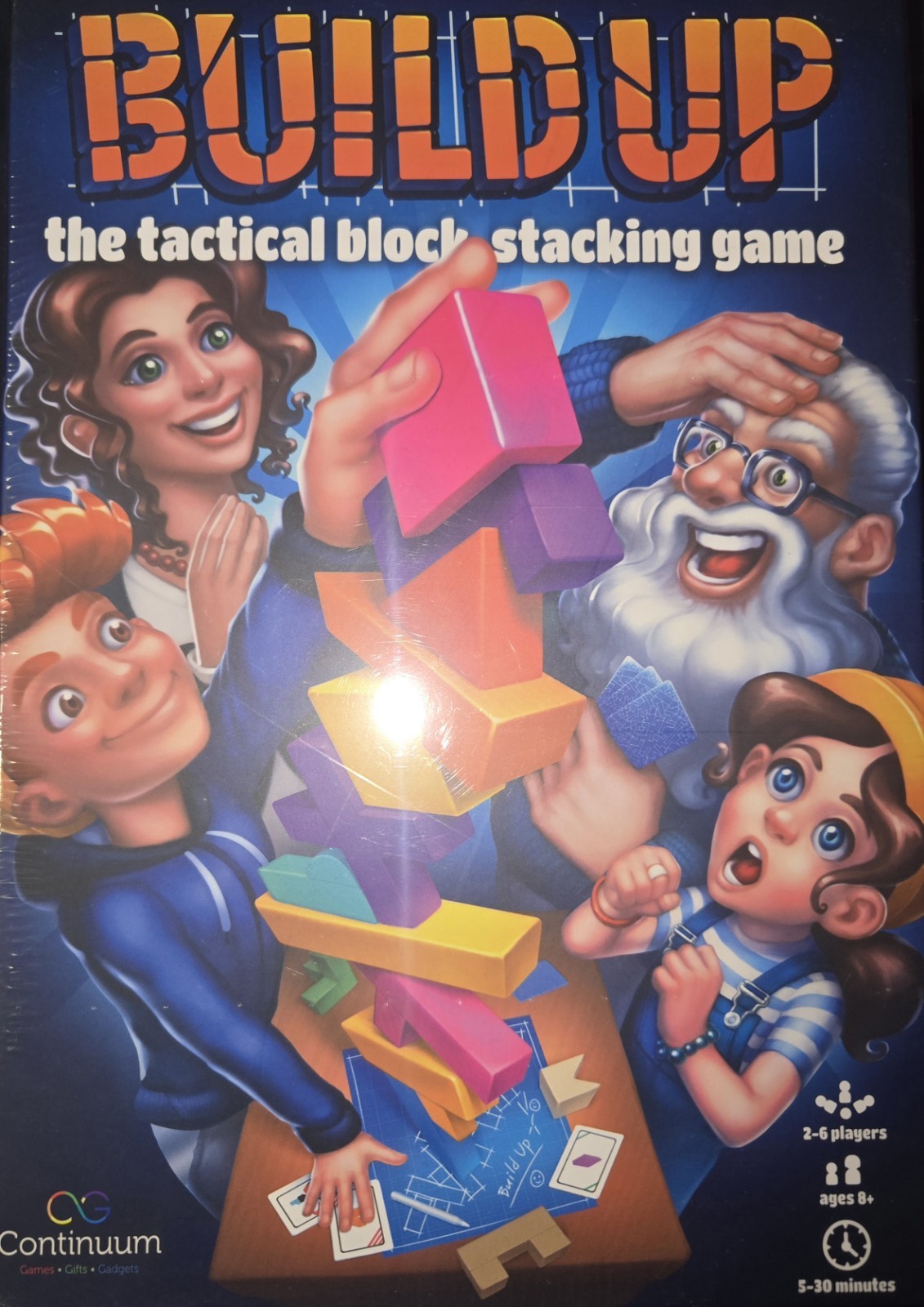 Continuum Games Build Up: The Tactical Block Stacking Game For 2-6 Players – New