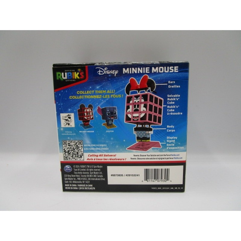 Spin Master Rubik’s Cube Cubers Minne Mouse Disney Collectible Puzzle