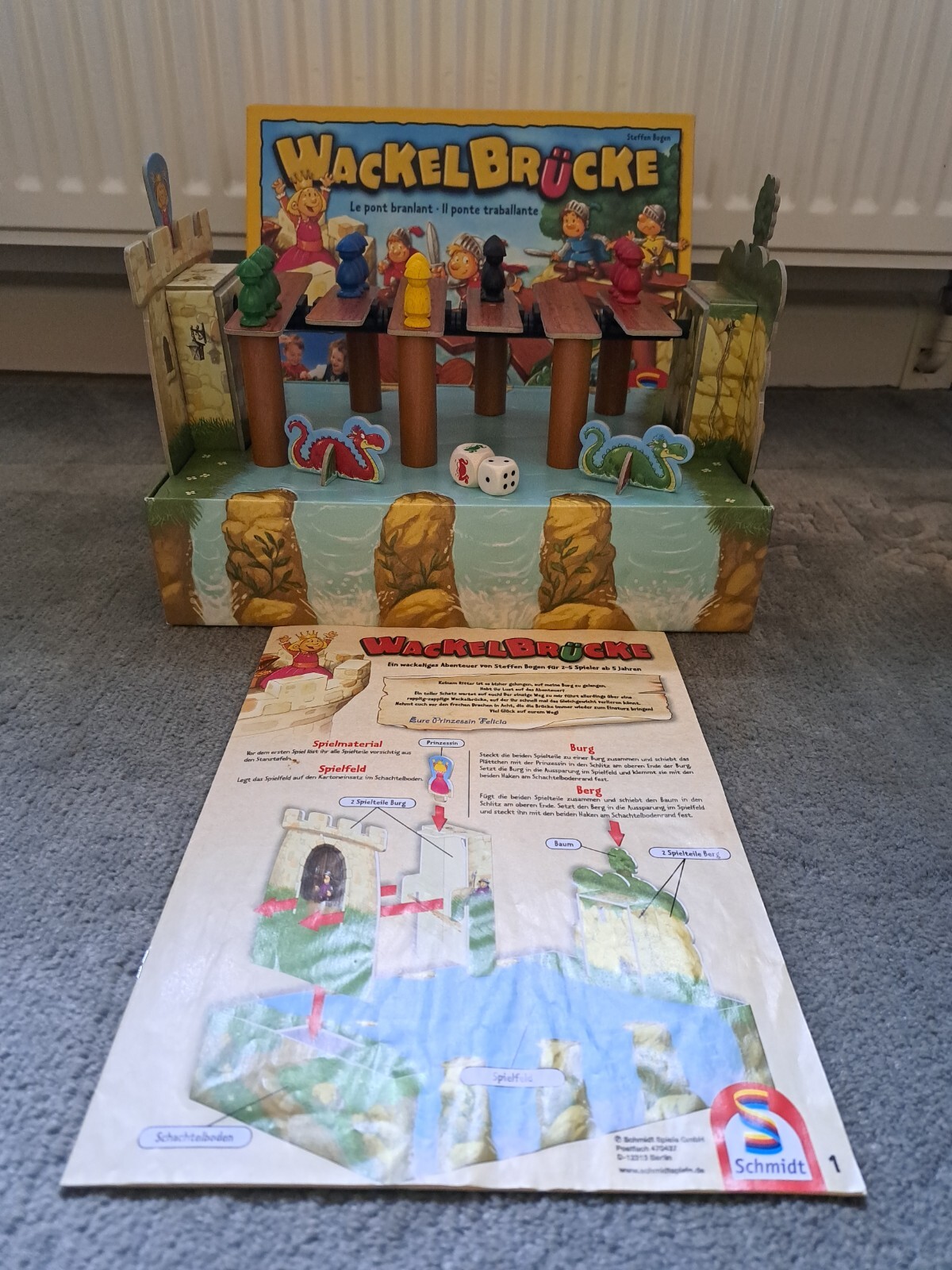 Schmidt Spiel – WACKELBRÜCKE Spiel WACKEL BRÜCKE komplett ab 5 Jahre !