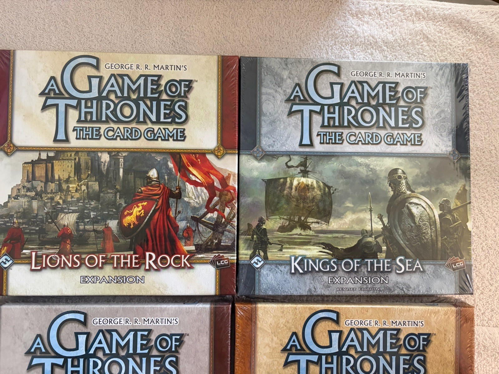 A Game of Thrones LCG Expansion Lot Of 6 New Sealed CCG