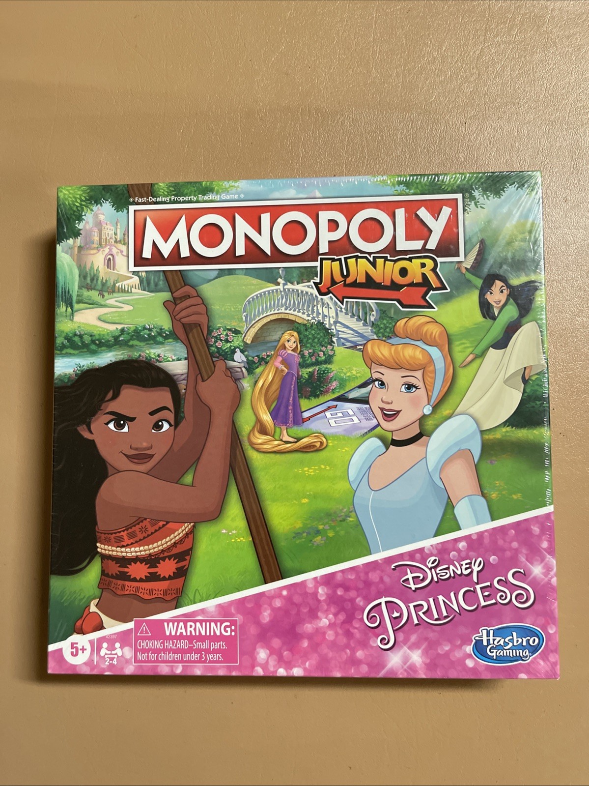 MONOPOLY Junior: Disney Princess Edition Board Game for Kids Ages 5 and Up *NEW!