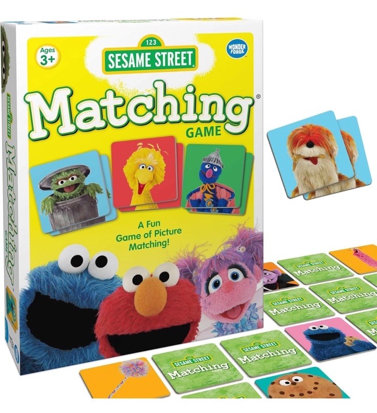 Wonder Forge Sesame Street Matching Game Fun & Fast Memory Game for Kids Ages 3-