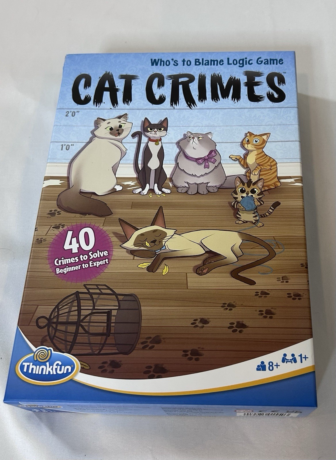 Cat Crimes Who’s to Blame Logic Game Thinkfun Problem Solving Challenges Mystery