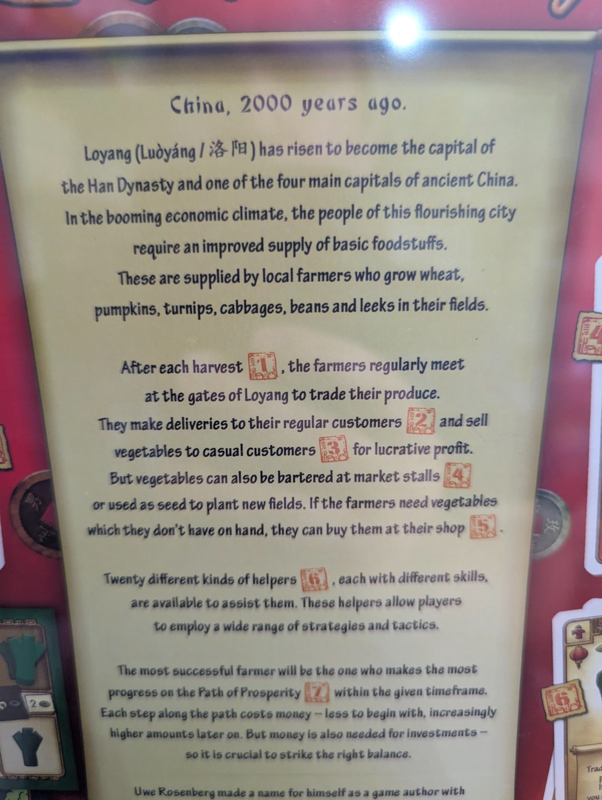 AT THE GATES of LOYANG Board Game SEALED 2016 AWARD WINNER