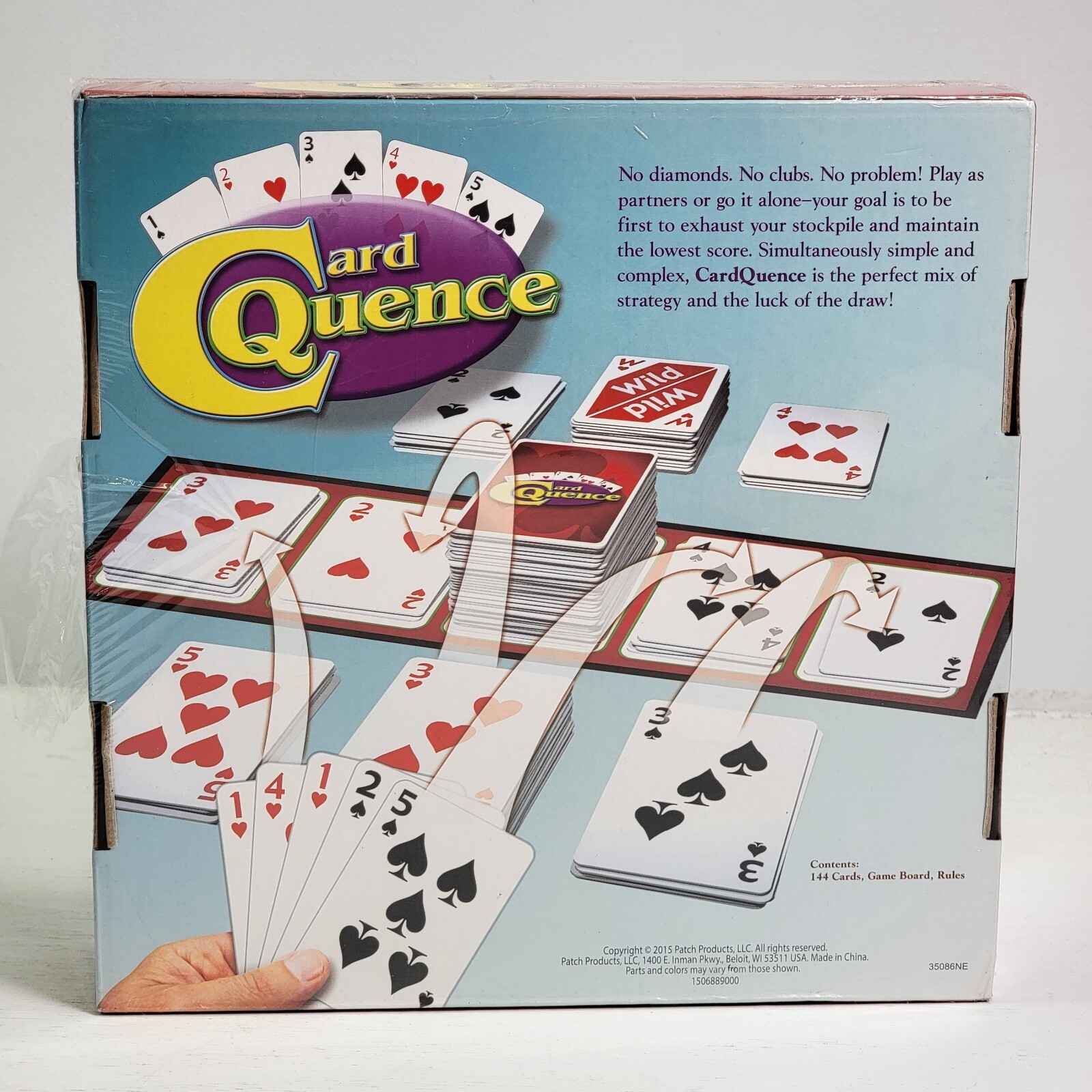 Card Quence Strategy & Luck Family Game Score Board Patch Products 2015 New!
