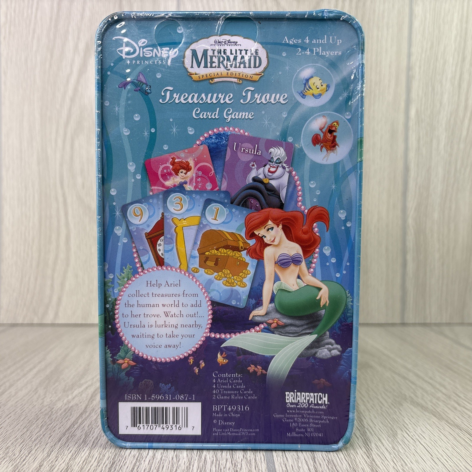 Disney Little Mermaid Treasure Trove Card Game – New Sealed – 2006 NOS