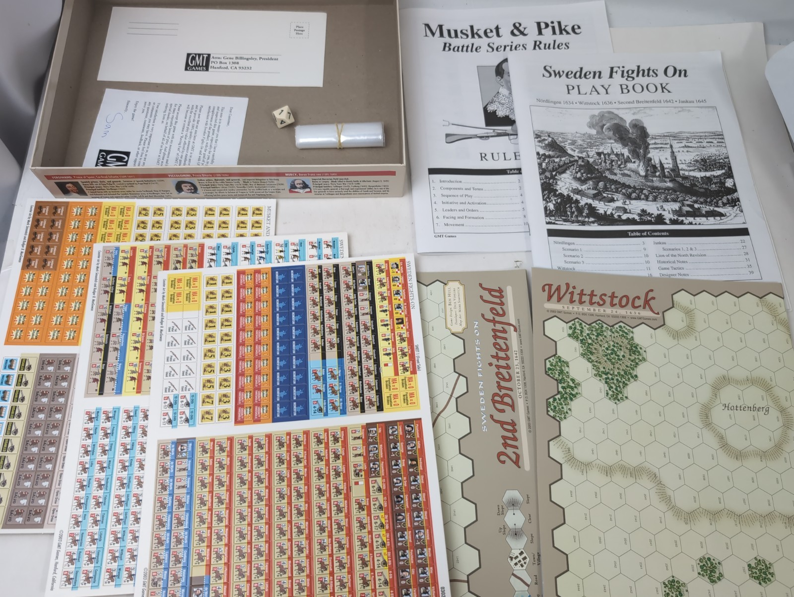 SWEDEN FIGHTS ON Four Battles Of The 30 Years War #0302- GMT – NOS Unpunched