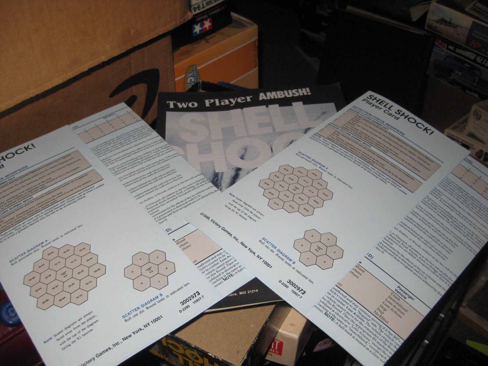 Two Player Ambush! Shell Shock – Victory Games, Inc. from 1990