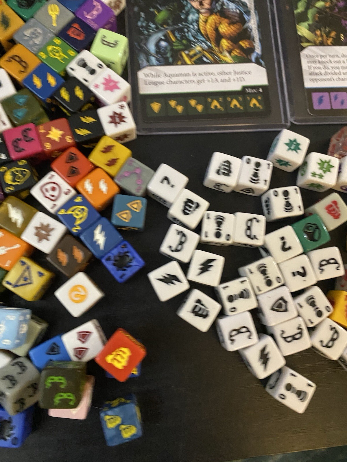 HUGE LOT- DC Dice Masters: Justice League- Wiz kids-Store Counter Box-Cards