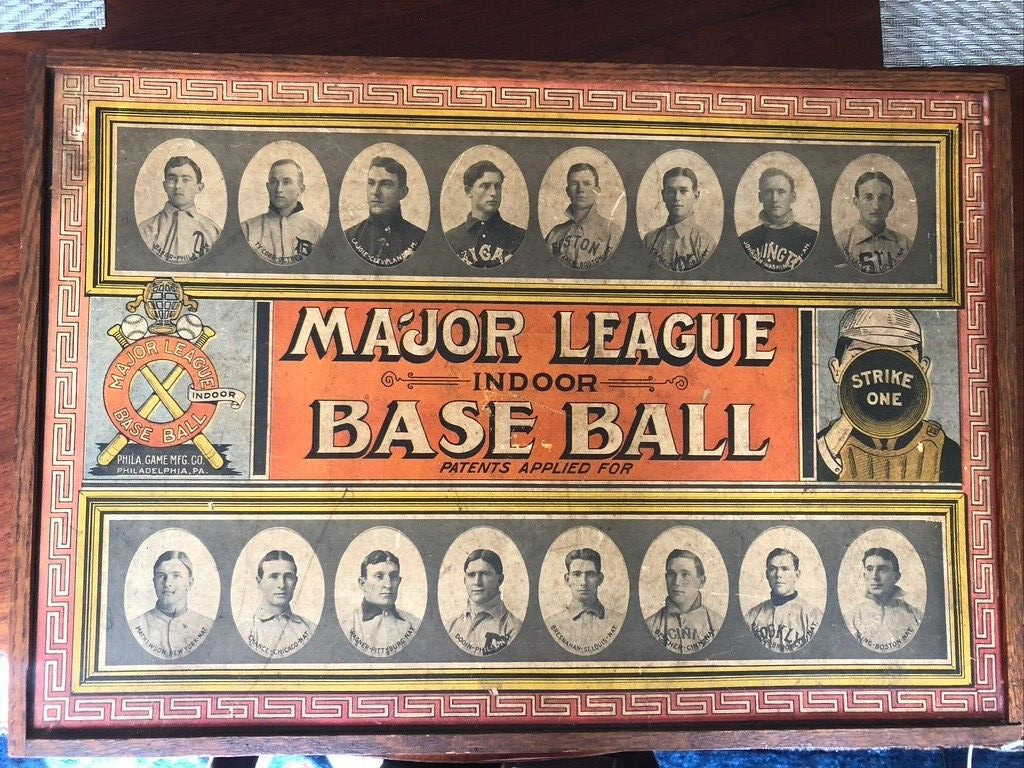 1913 Major League Indoor Baseball Game (Complete) High Grade Surviving Example