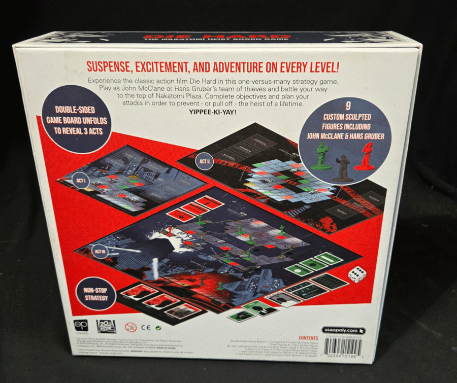 Die Hard The Nakatomi Heist Movie Themed Board Game Complete The OP Games
