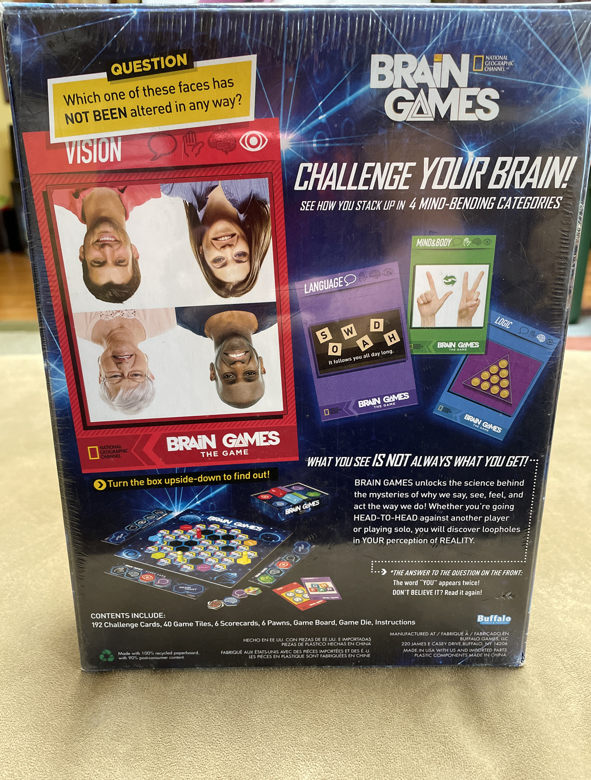 NEW Brain Games The Game – Emmy Nominated National Geographic Channel SEALED