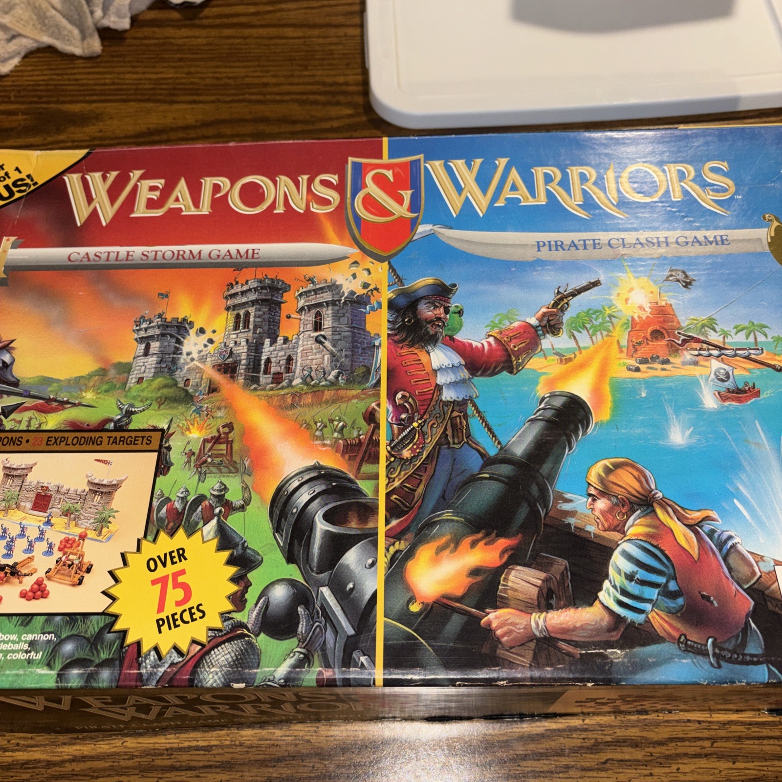 Weapons And Warriors Board Game 2 In 1 Castle Storm And Pirate Clash Complete
