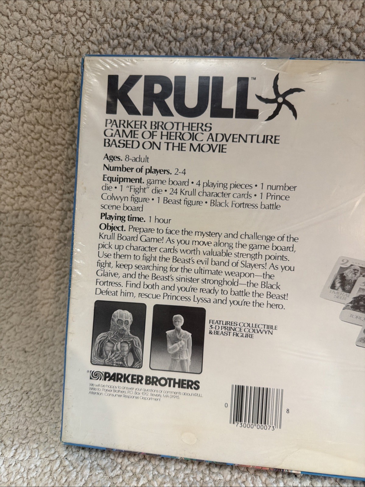 1983 Parker Brothers KRULL Board Game Factory Sealed Movie Tie-In Rare NOS VTG