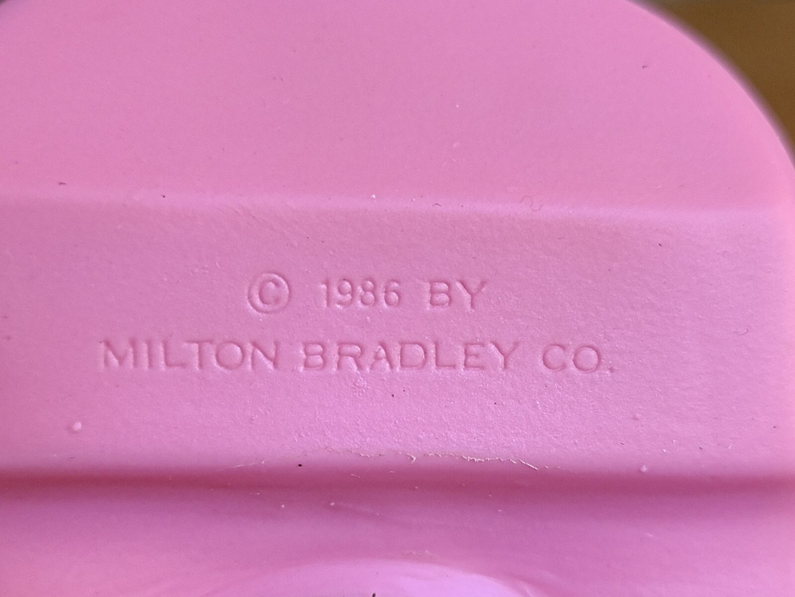 PIG PONG Game Milton Bradley 1986 Puffy 1 PINK PIGGY air Puffer Puffing Blower