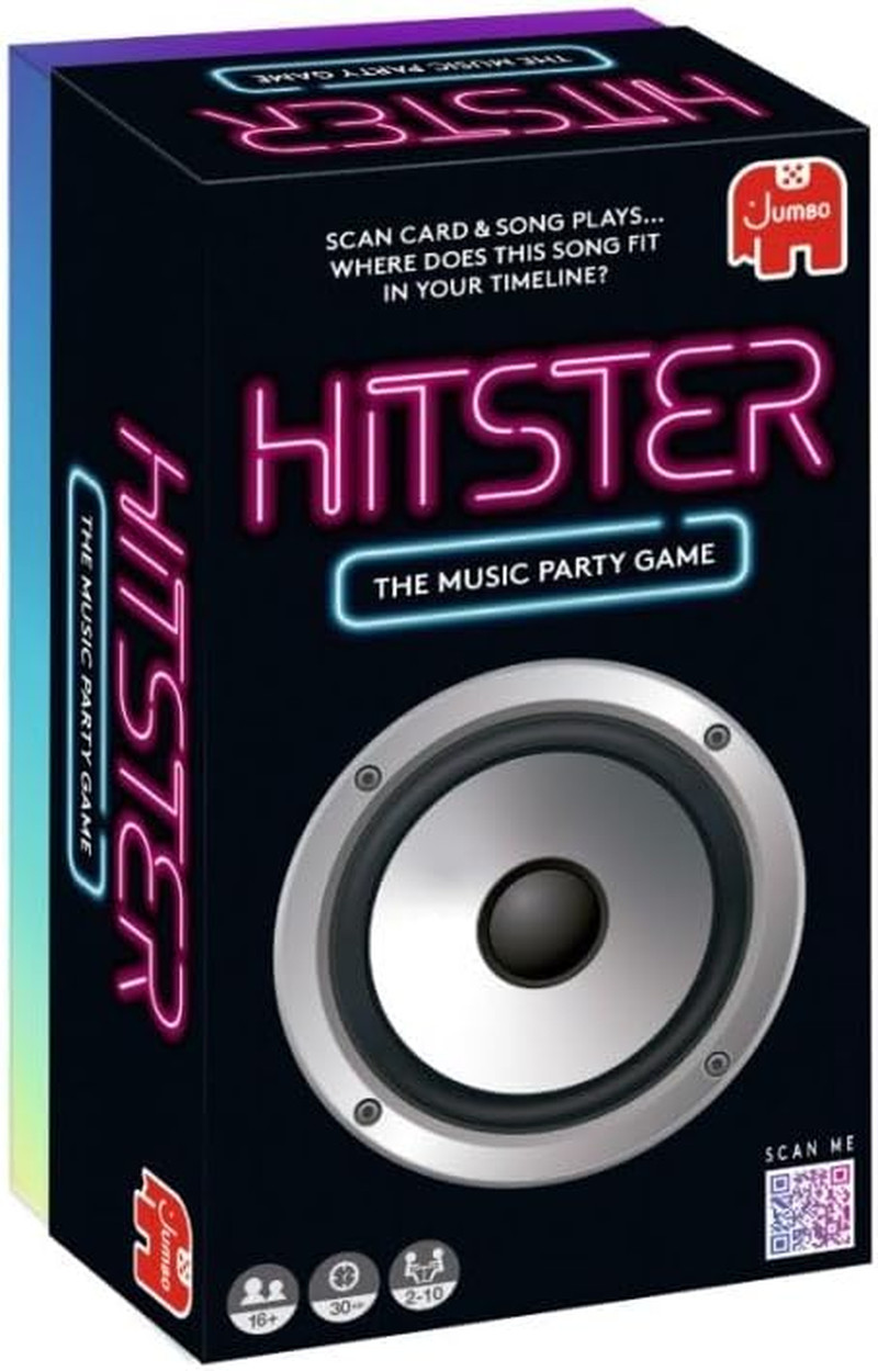 Hitster – the Music Party Board Game Card Game Fun Music Quiz Game 2-10 Pl…