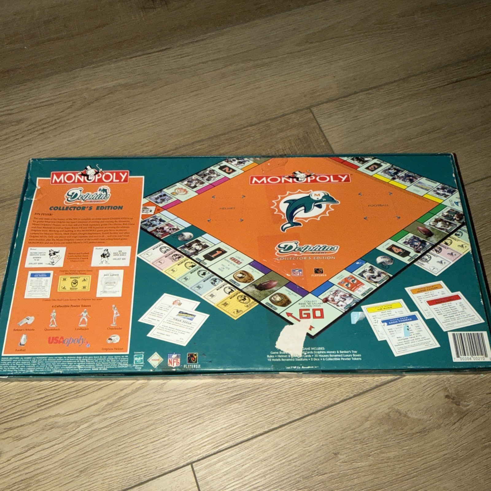 National Football League Miami Dolphins Collectors Edition Monopoly 2004