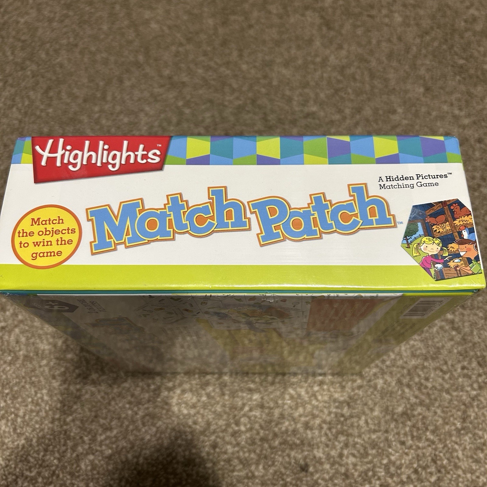 NEW SEALED Kids Matching Board Game Highlights Match Patch Kids Game Age 6+